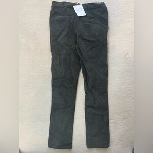 Kids La Coqueta straight leg Corduroy Pants in dark green 10Y